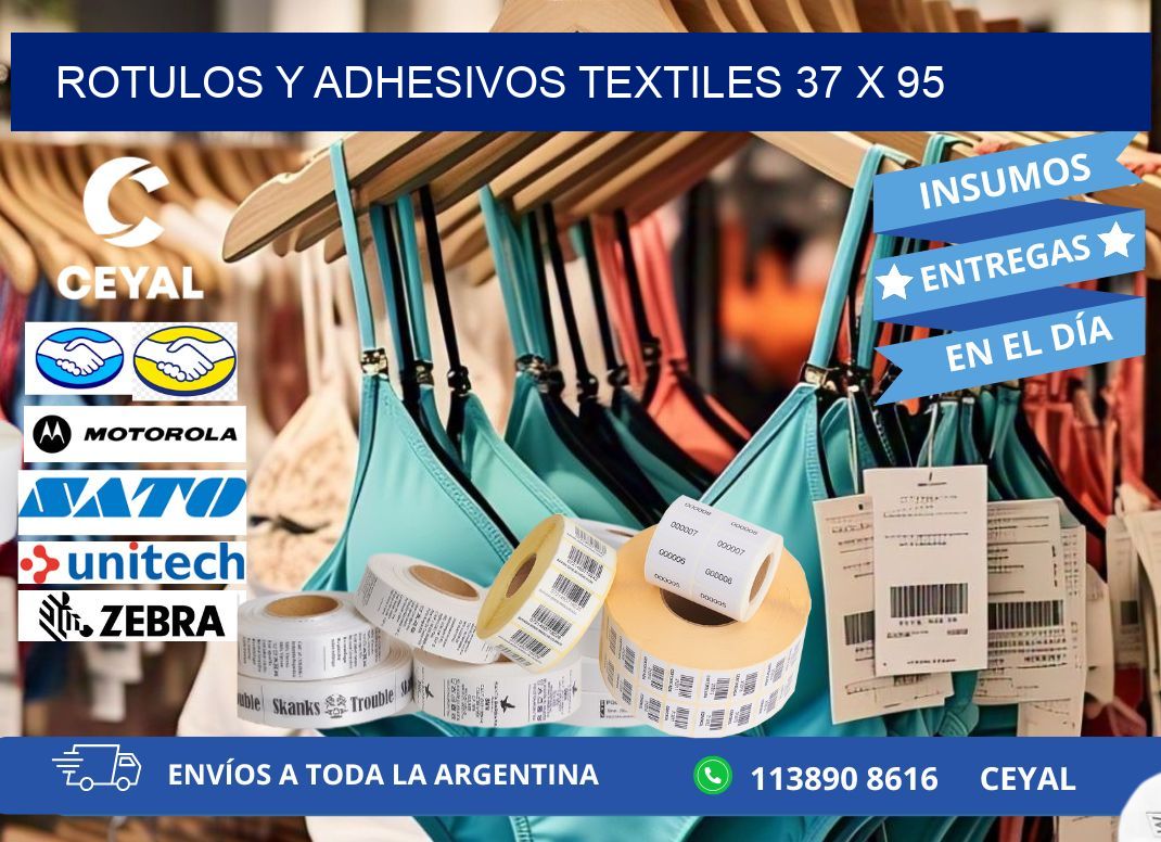 ROTULOS Y ADHESIVOS TEXTILES 37 x 95