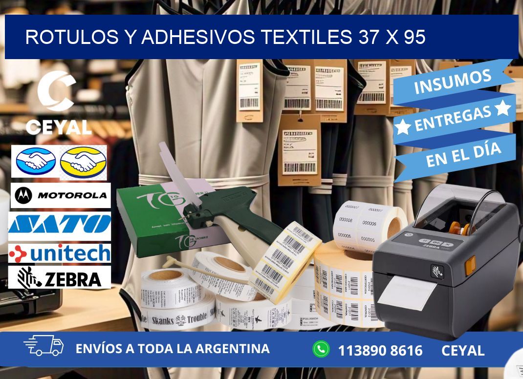 ROTULOS Y ADHESIVOS TEXTILES 37 x 95