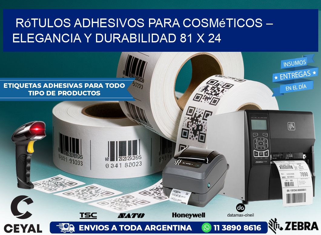 Rótulos Adhesivos para Cosméticos – Elegancia y Durabilidad 81 x 24