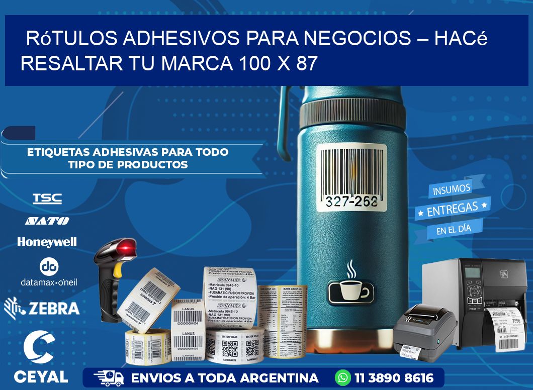 Rótulos Adhesivos para Negocios – Hacé Resaltar Tu Marca 100 x 87