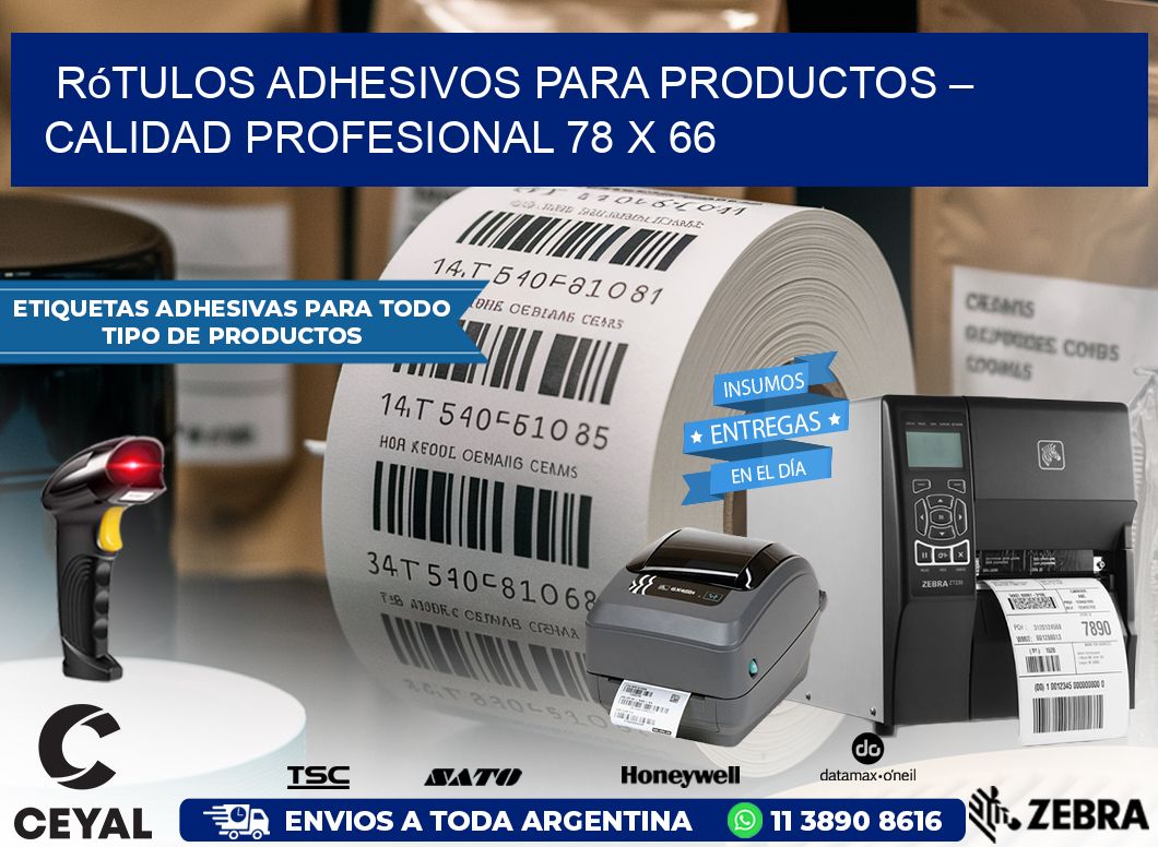 Rótulos Adhesivos para Productos – Calidad Profesional 78 x 66