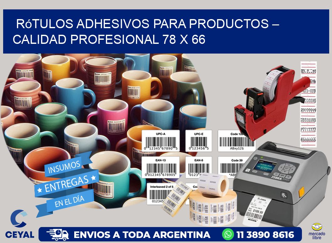 Rótulos Adhesivos para Productos – Calidad Profesional 78 x 66