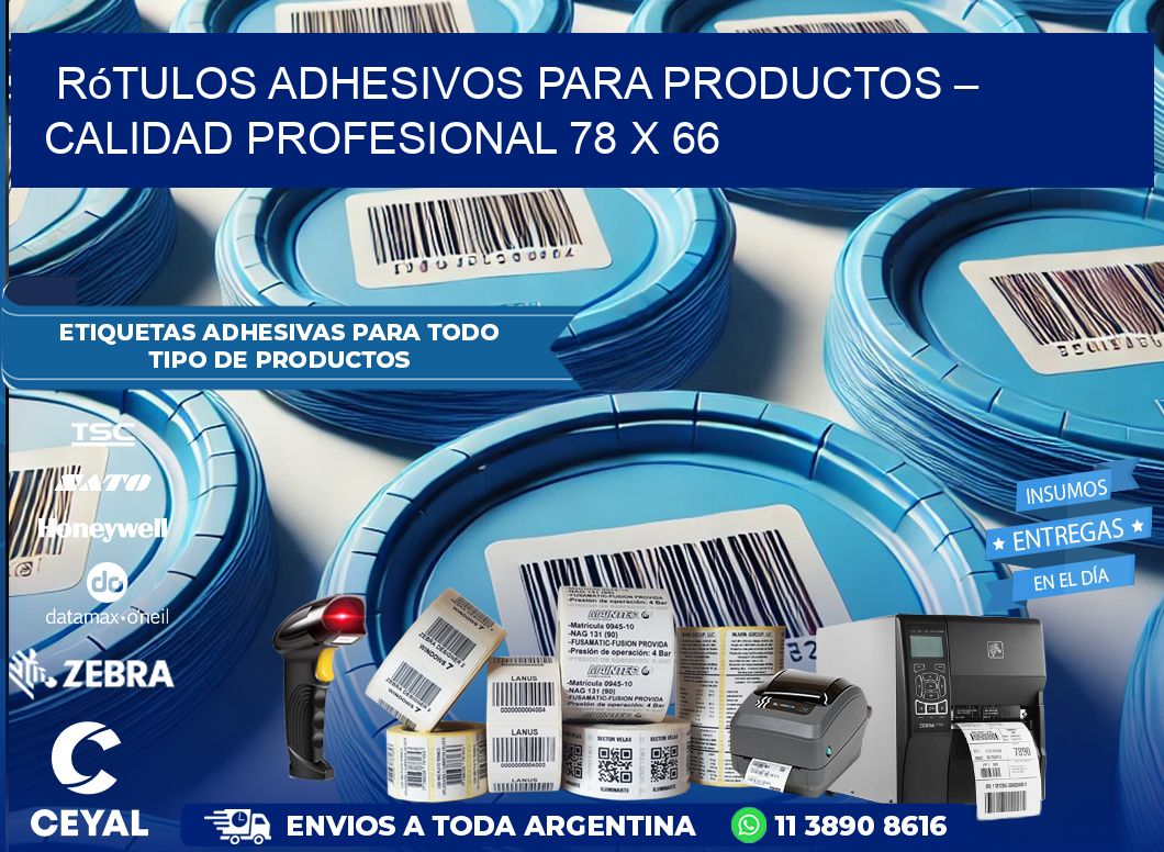 Rótulos Adhesivos para Productos – Calidad Profesional 78 x 66