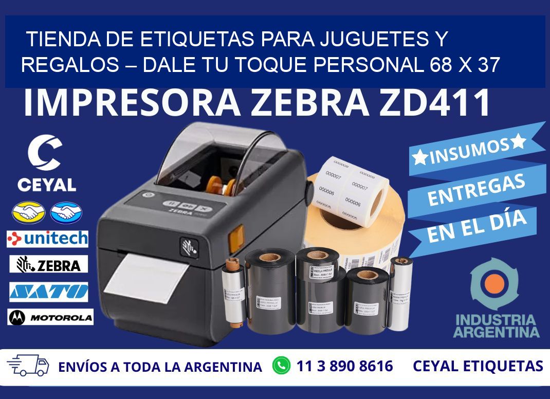 Tienda de Etiquetas para Juguetes y Regalos – Dale Tu Toque Personal 68 x 37