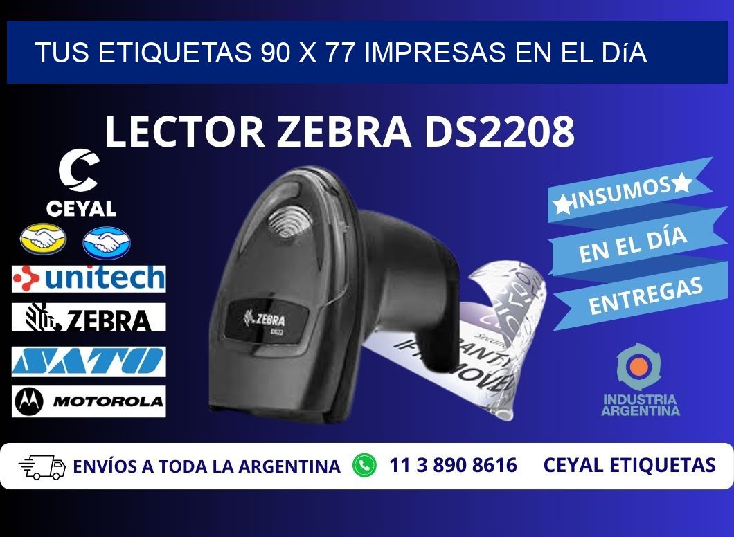 Tus Etiquetas 90 x 77 Impresas en el Día