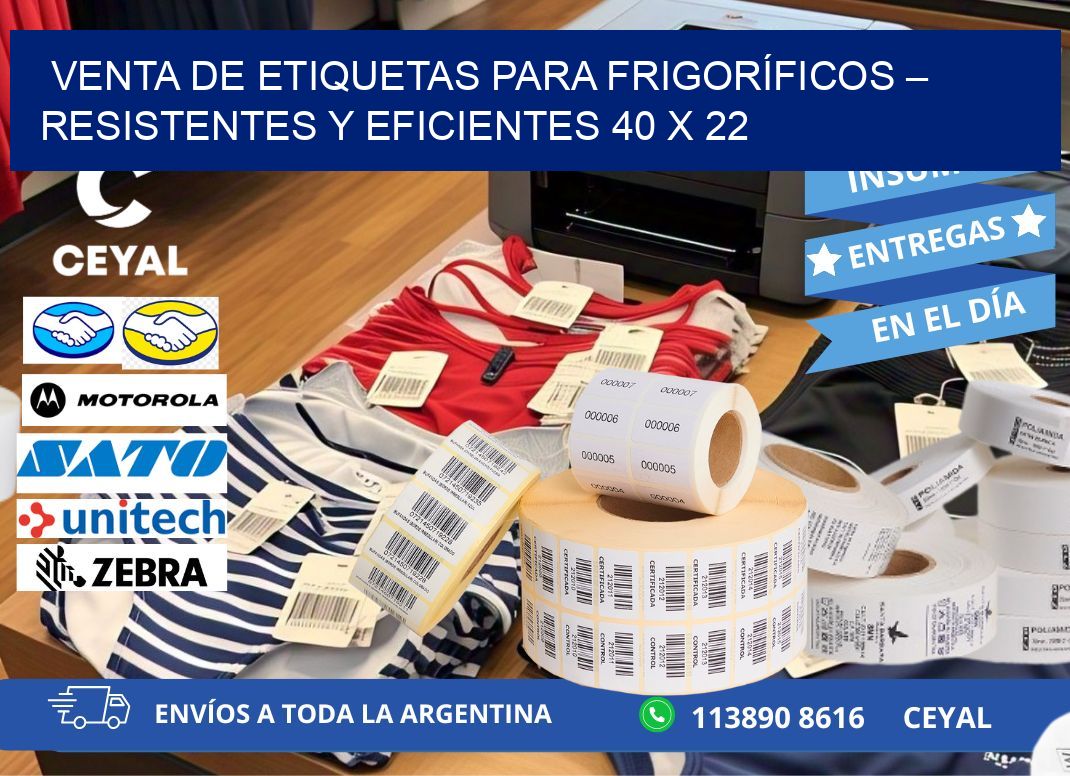 VENTA DE ETIQUETAS PARA FRIGORÍFICOS – RESISTENTES Y EFICIENTES 40 x 22