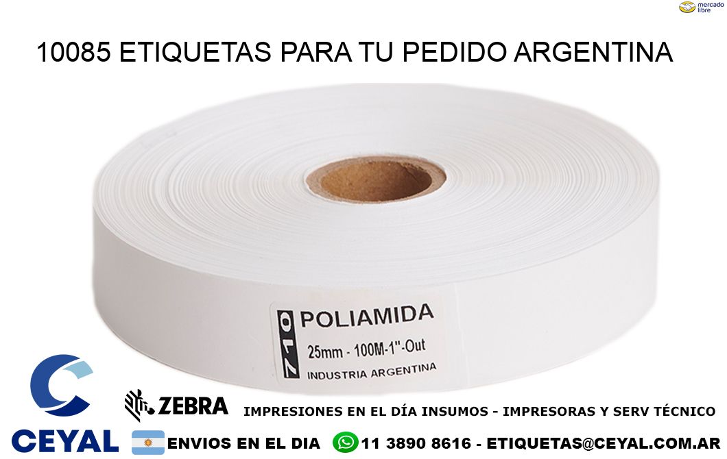 10085 ETIQUETAS PARA TU PEDIDO ARGENTINA