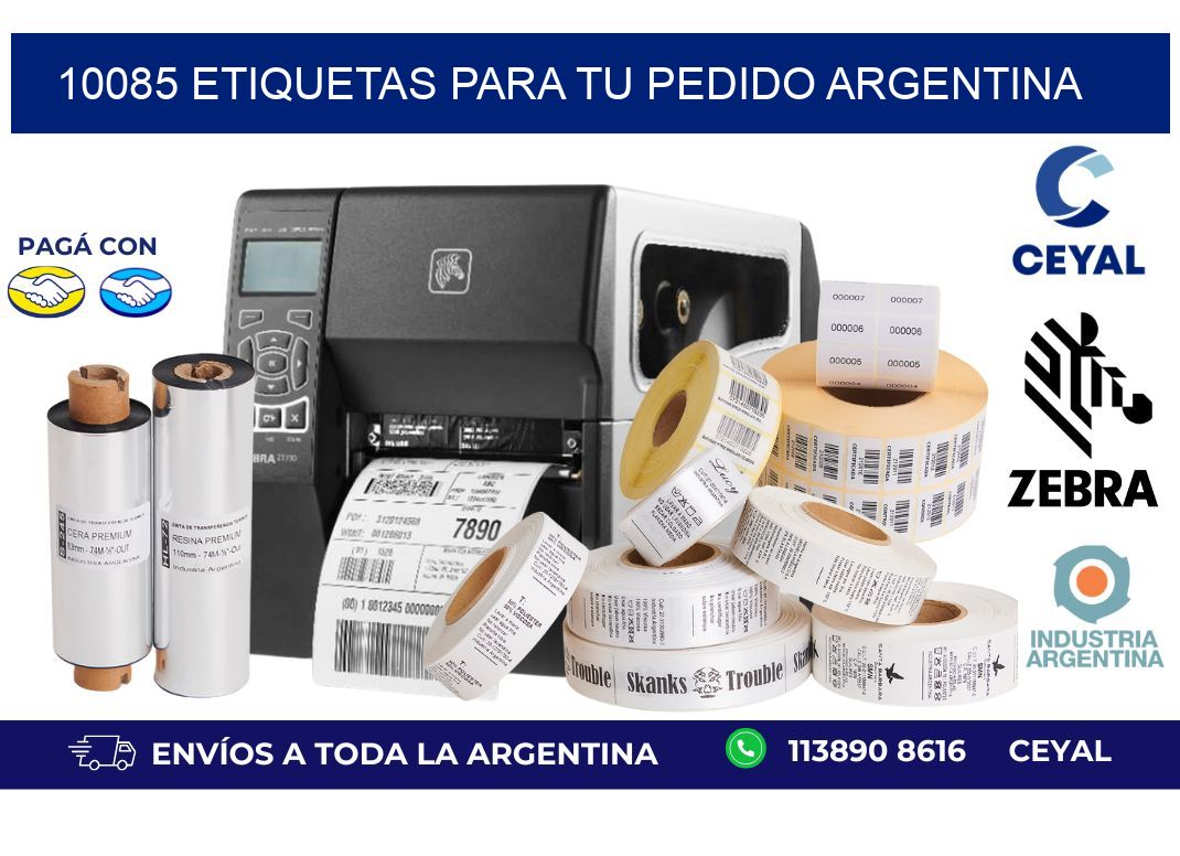 10085 ETIQUETAS PARA TU PEDIDO ARGENTINA