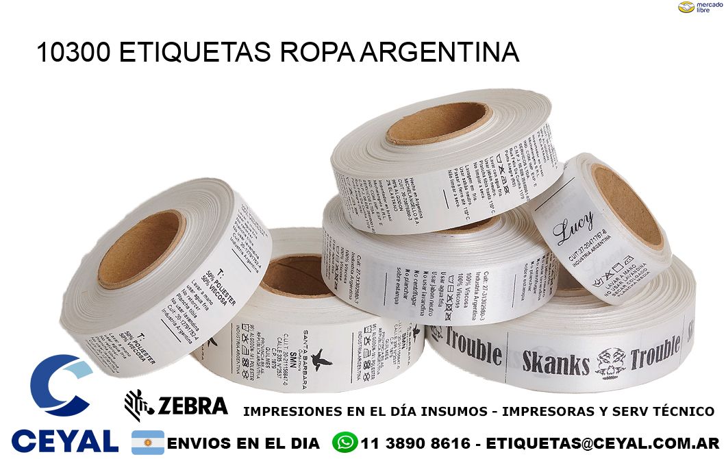 10300 ETIQUETAS ROPA ARGENTINA