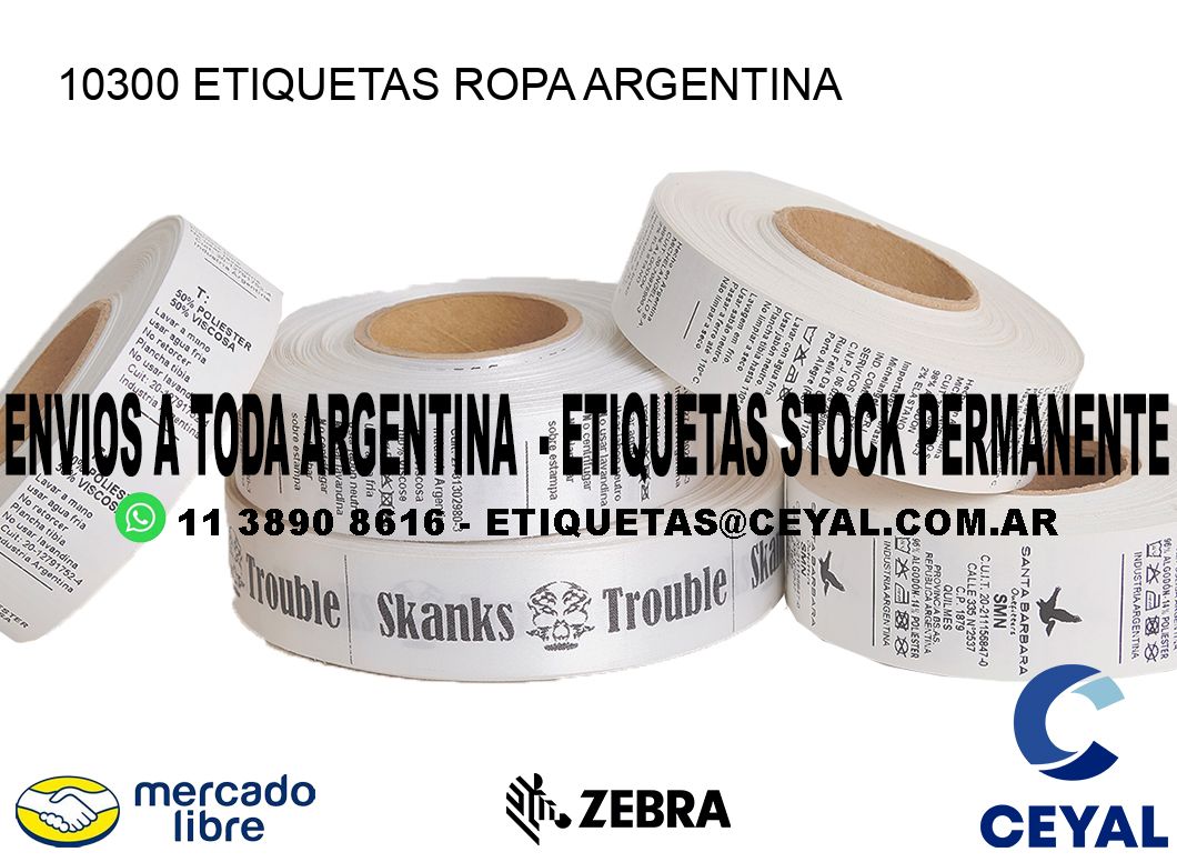10300 ETIQUETAS ROPA ARGENTINA