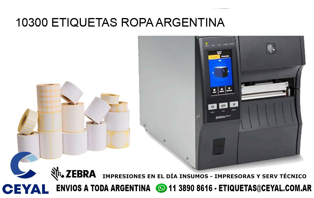 10300 ETIQUETAS ROPA ARGENTINA