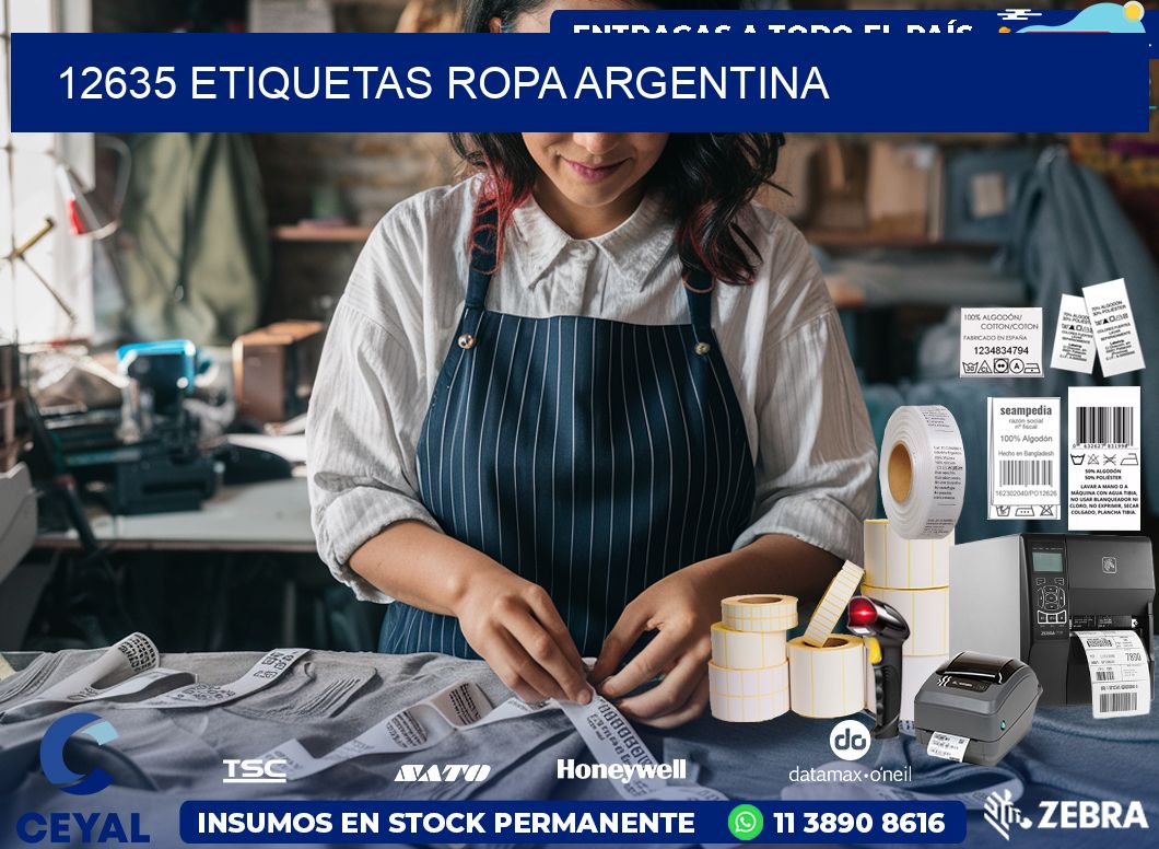 12635 ETIQUETAS ROPA ARGENTINA