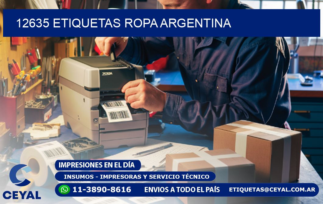 12635 ETIQUETAS ROPA ARGENTINA