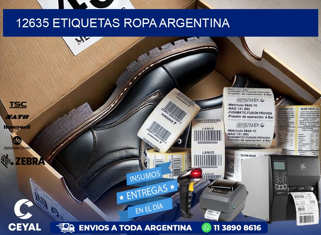 12635 ETIQUETAS ROPA ARGENTINA