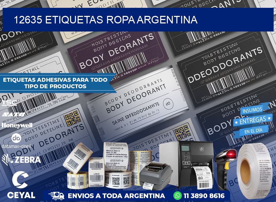12635 ETIQUETAS ROPA ARGENTINA