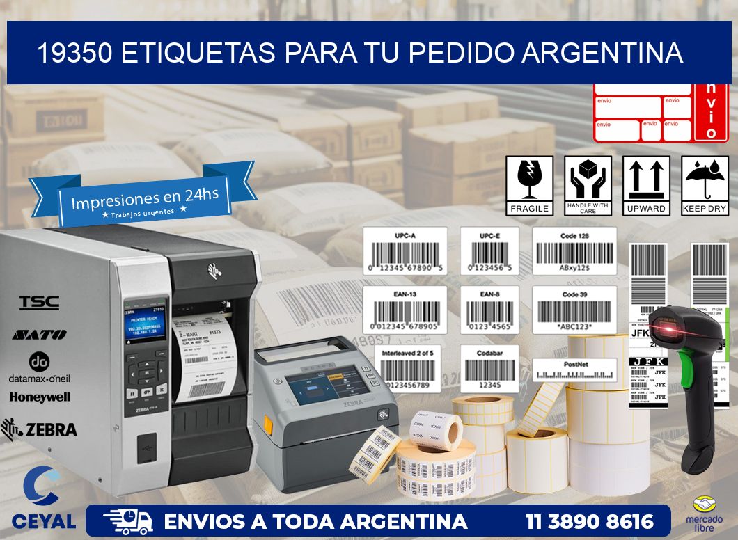 19350 ETIQUETAS PARA TU PEDIDO ARGENTINA