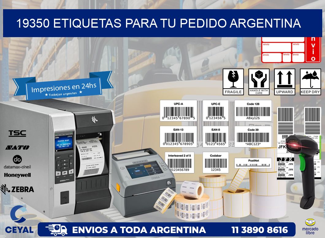 19350 ETIQUETAS PARA TU PEDIDO ARGENTINA
