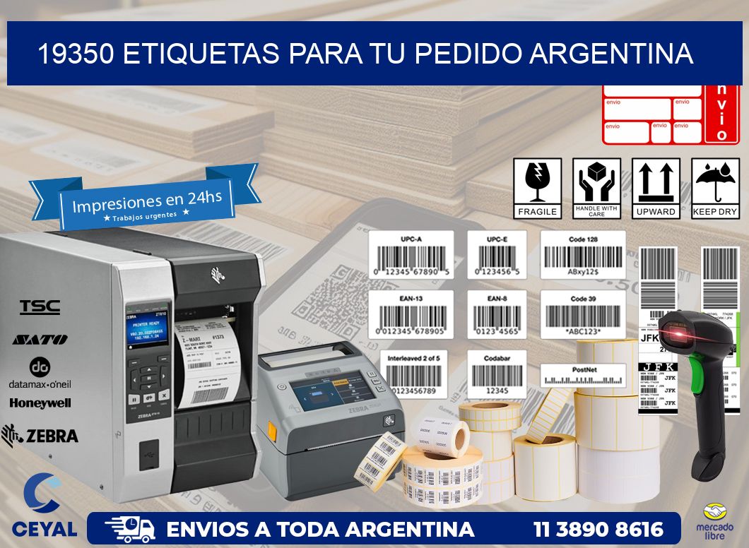 19350 ETIQUETAS PARA TU PEDIDO ARGENTINA
