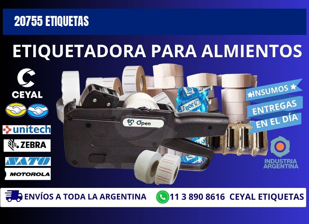 20755 ETIQUETAS