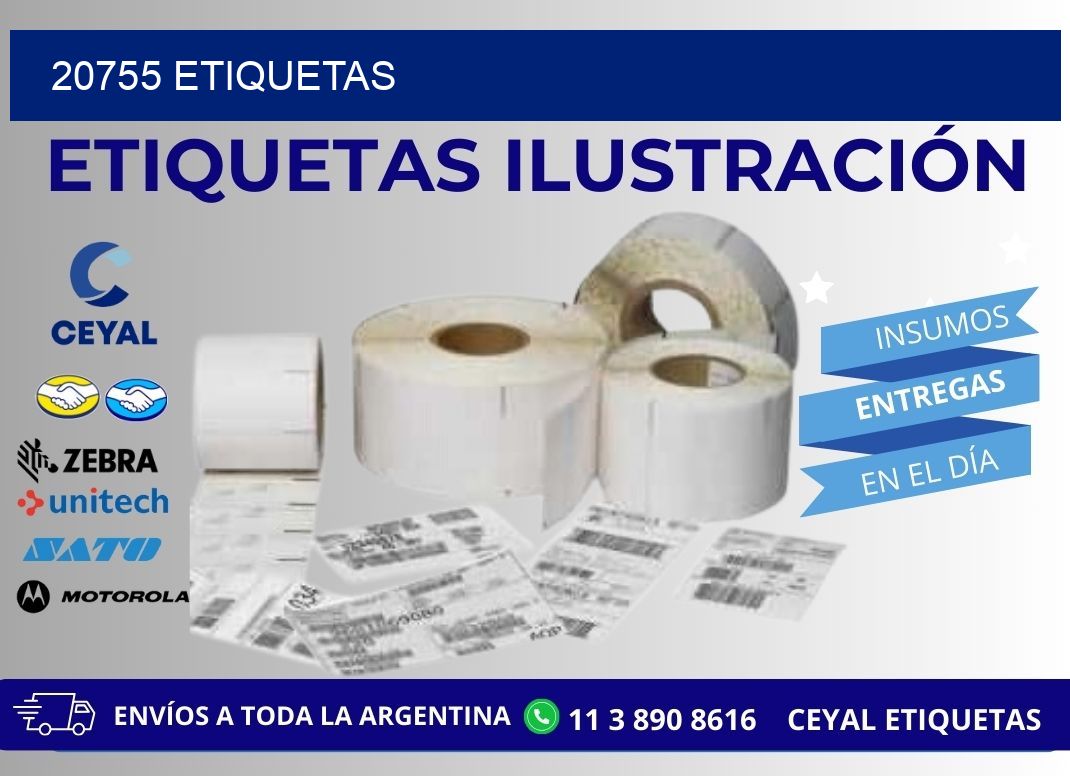 20755 ETIQUETAS