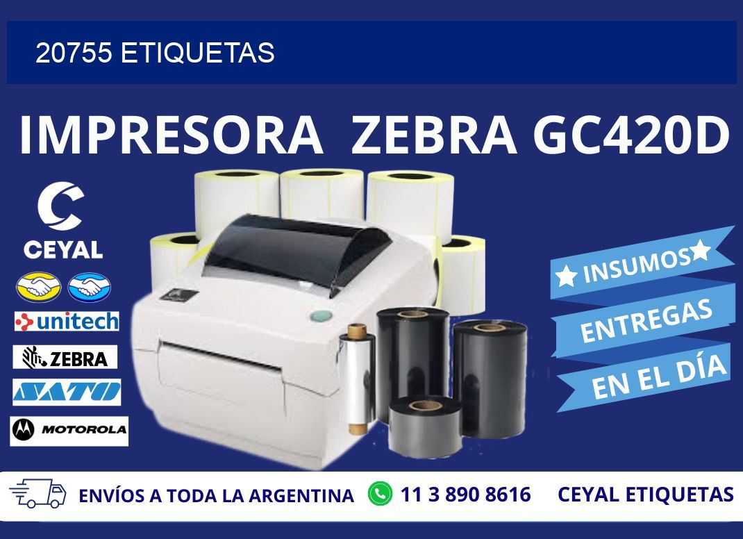 20755 ETIQUETAS