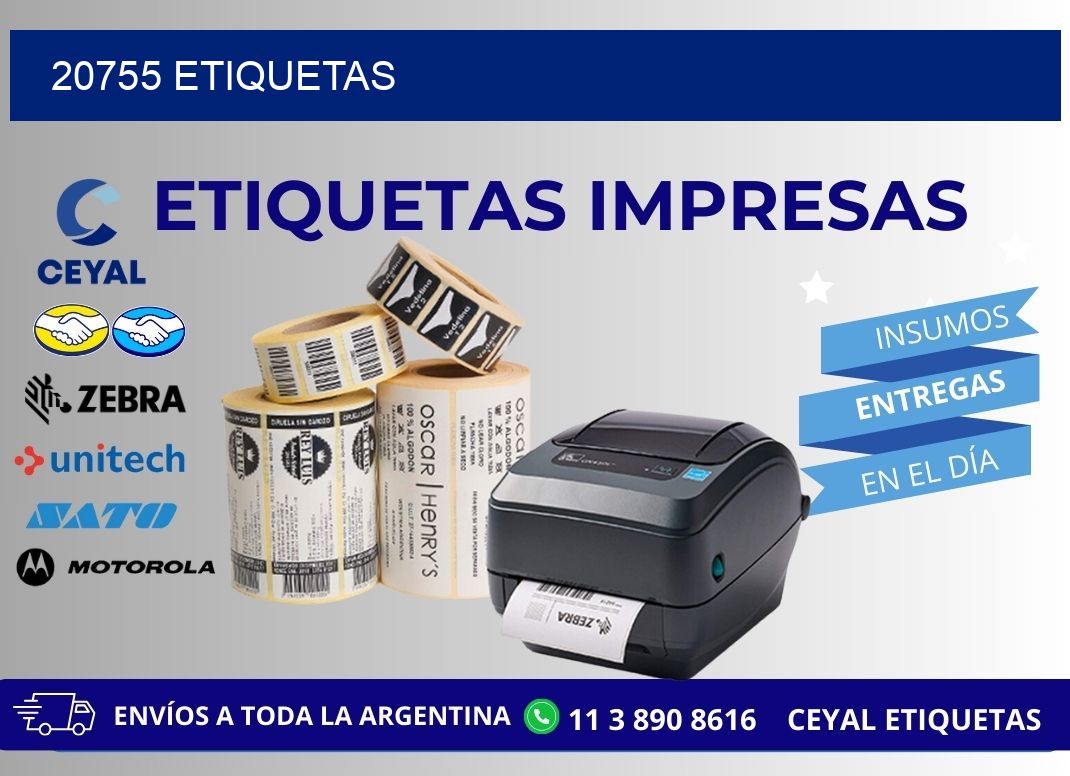 20755 ETIQUETAS
