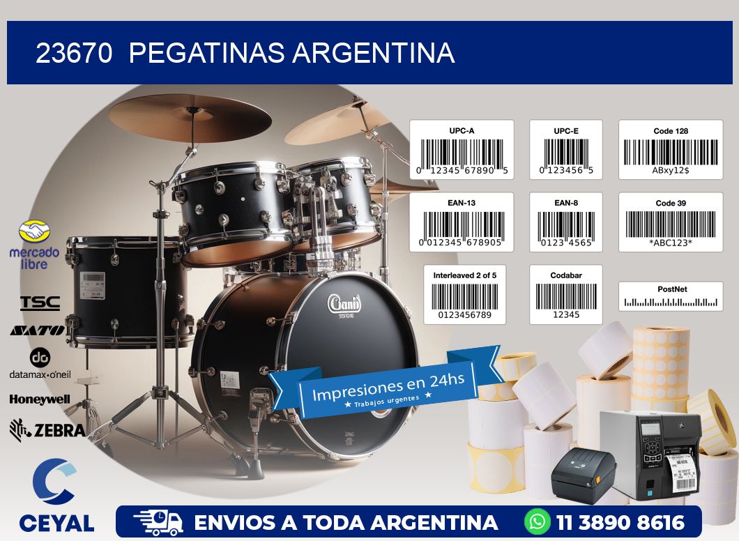 23670 Pegatinas Argentina