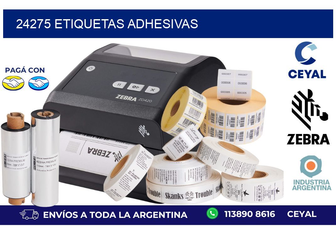 24275 ETIQUETAS ADHESIVAS