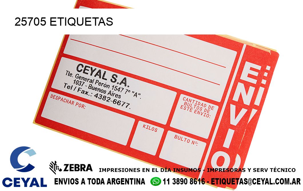 25705 ETIQUETAS