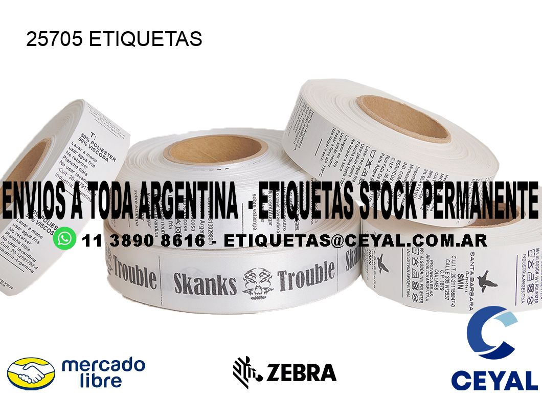 25705 ETIQUETAS