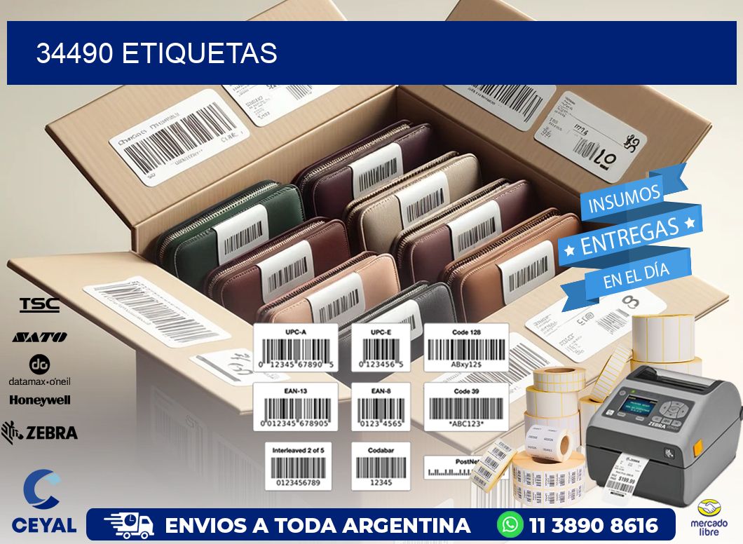 34490 ETIQUETAS