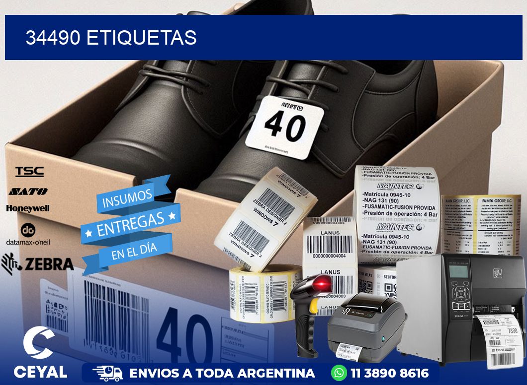 34490 ETIQUETAS