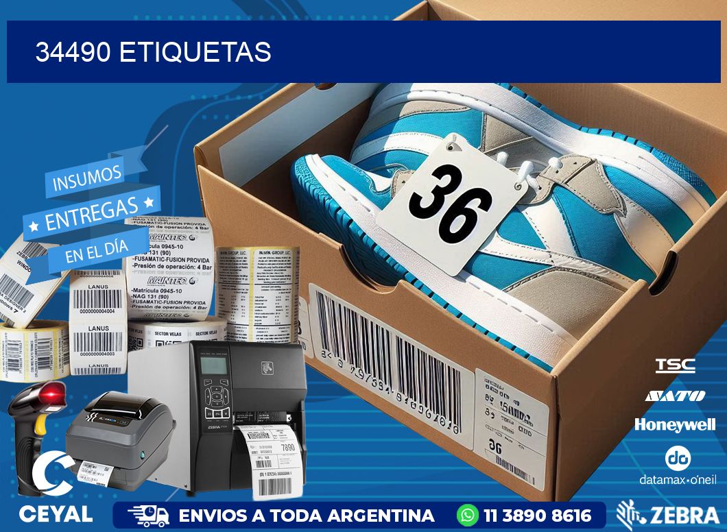 34490 ETIQUETAS