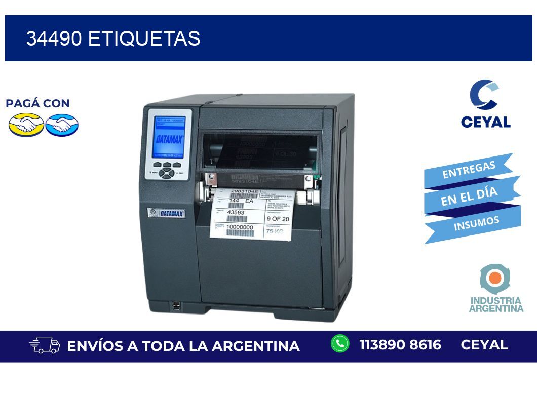 34490 ETIQUETAS