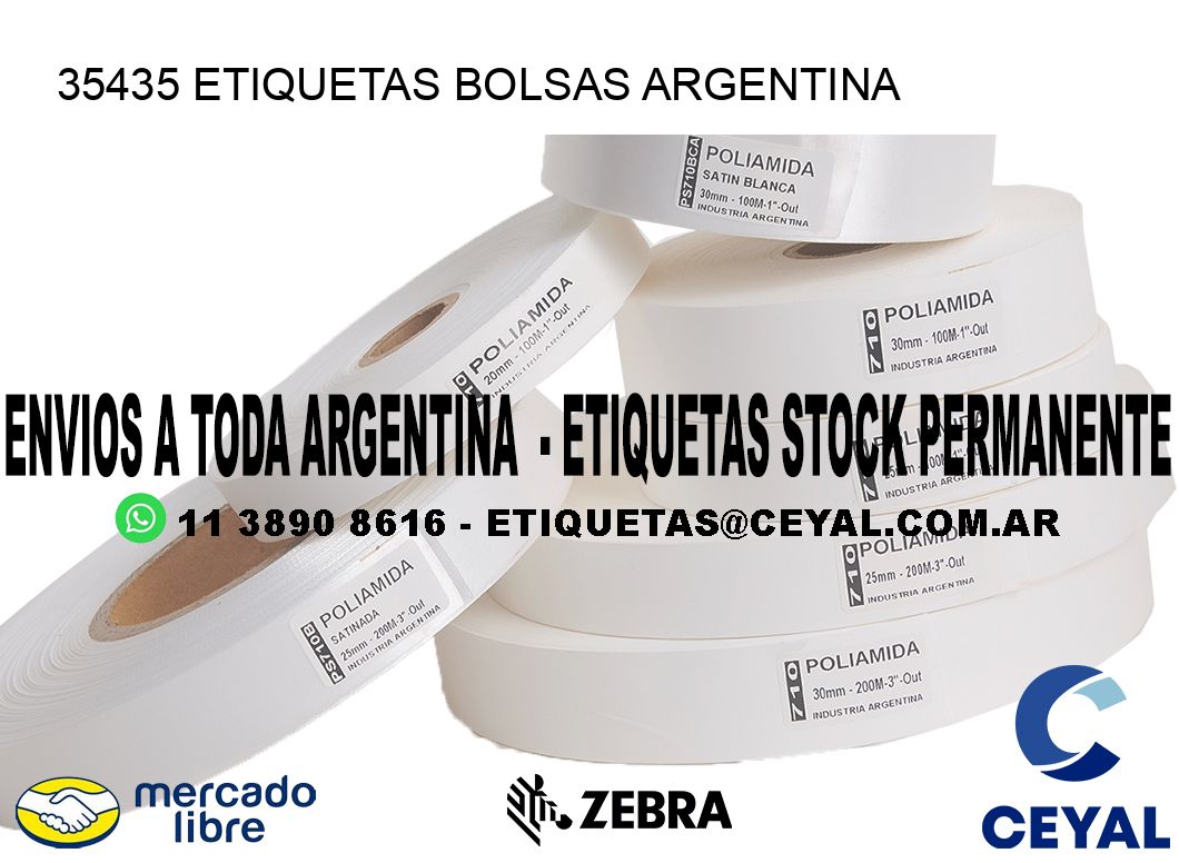 35435 ETIQUETAS BOLSAS ARGENTINA