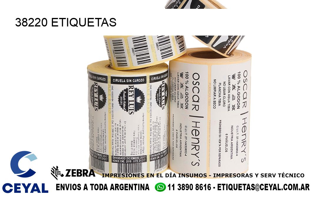 38220 ETIQUETAS