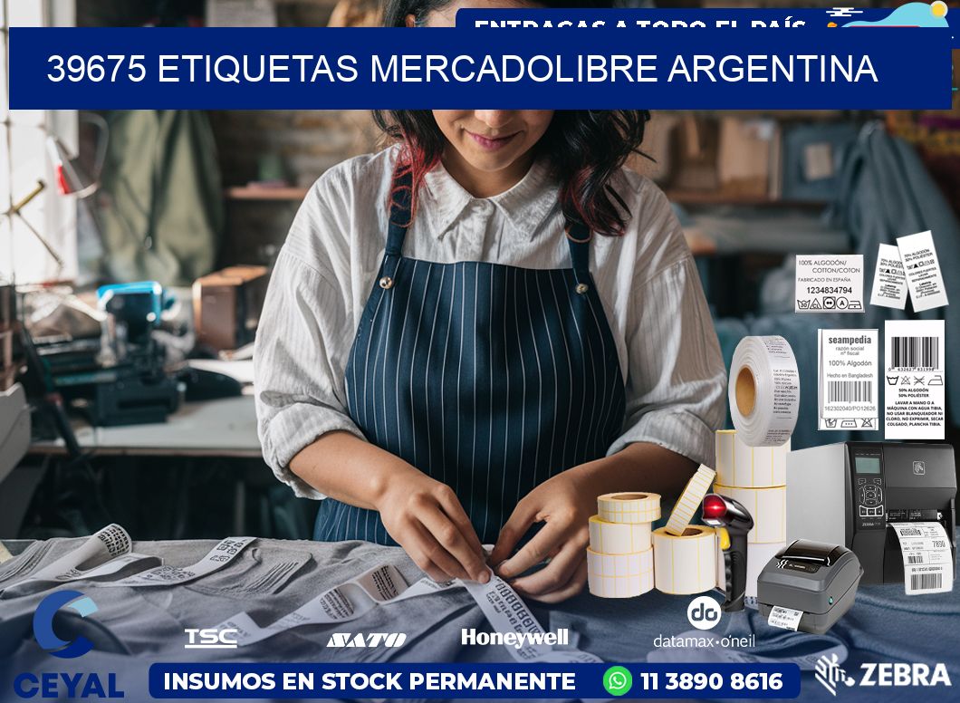 39675 ETIQUETAS MERCADOLIBRE ARGENTINA