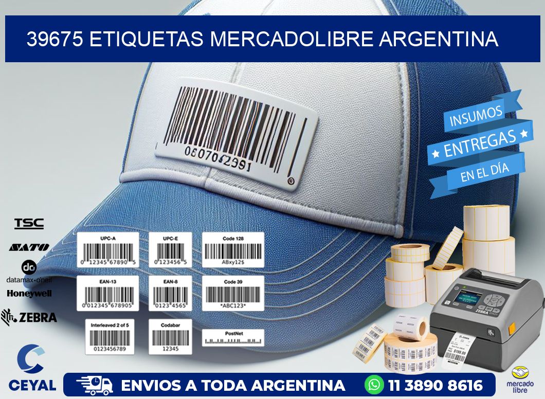 39675 ETIQUETAS MERCADOLIBRE ARGENTINA