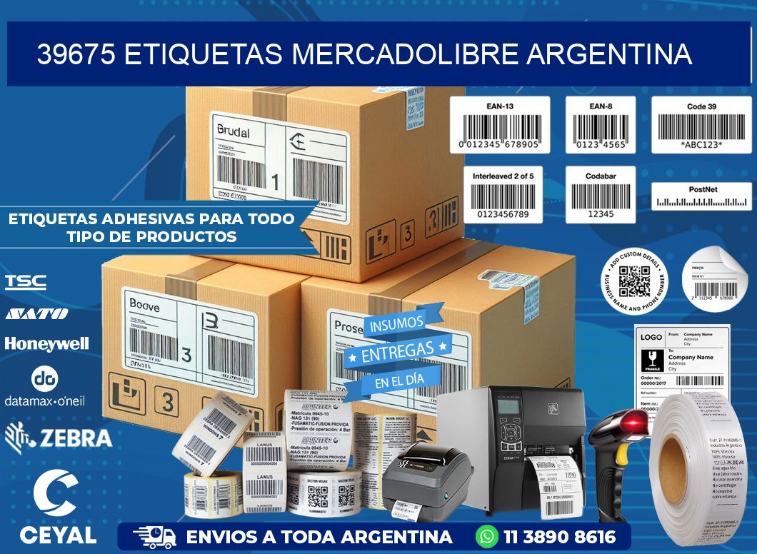 39675 ETIQUETAS MERCADOLIBRE ARGENTINA