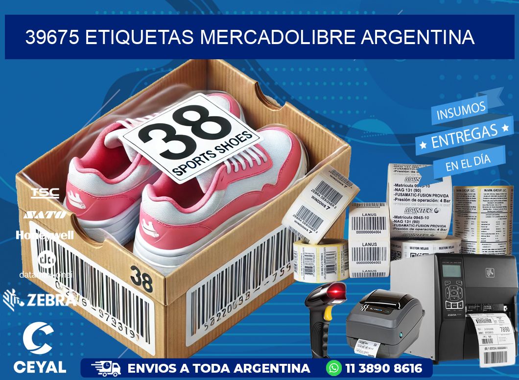 39675 ETIQUETAS MERCADOLIBRE ARGENTINA