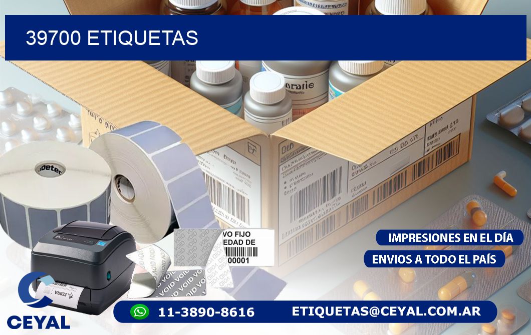 39700 ETIQUETAS
