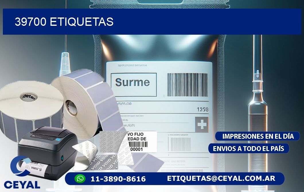39700 ETIQUETAS