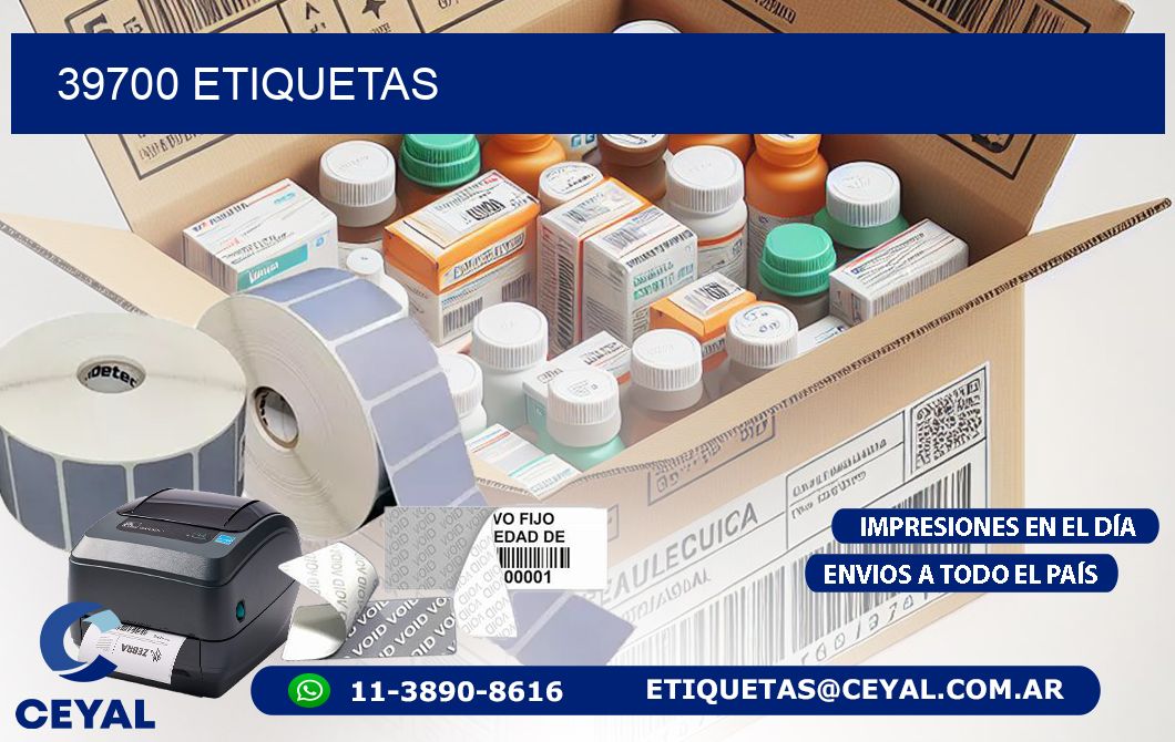 39700 ETIQUETAS