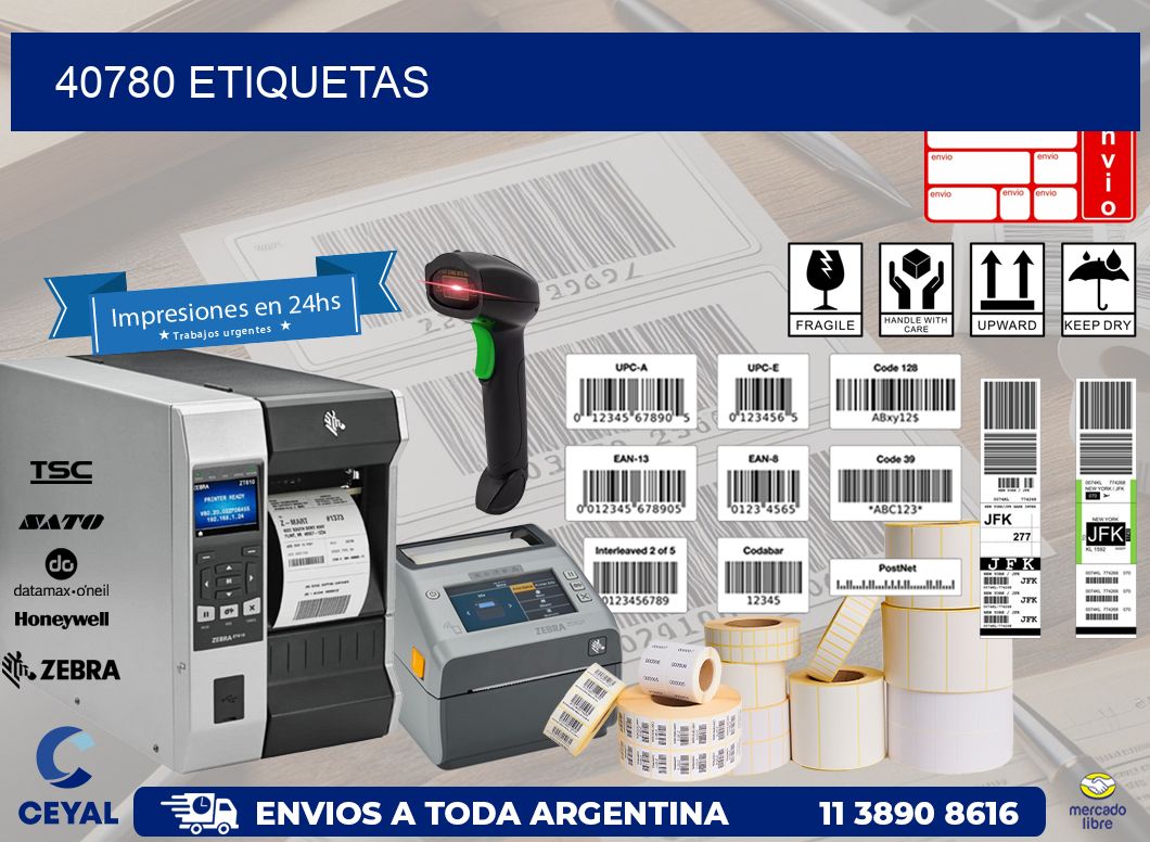 40780 ETIQUETAS