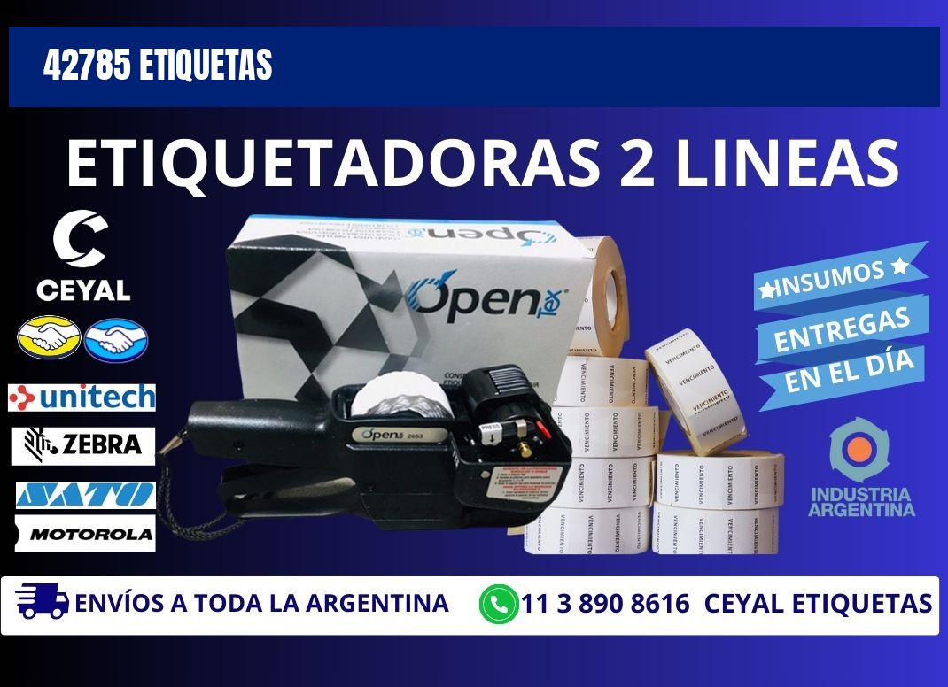 42785 ETIQUETAS
