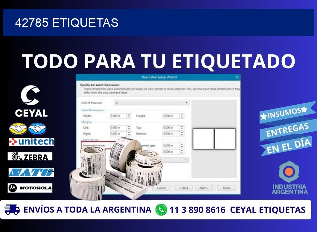 42785 ETIQUETAS