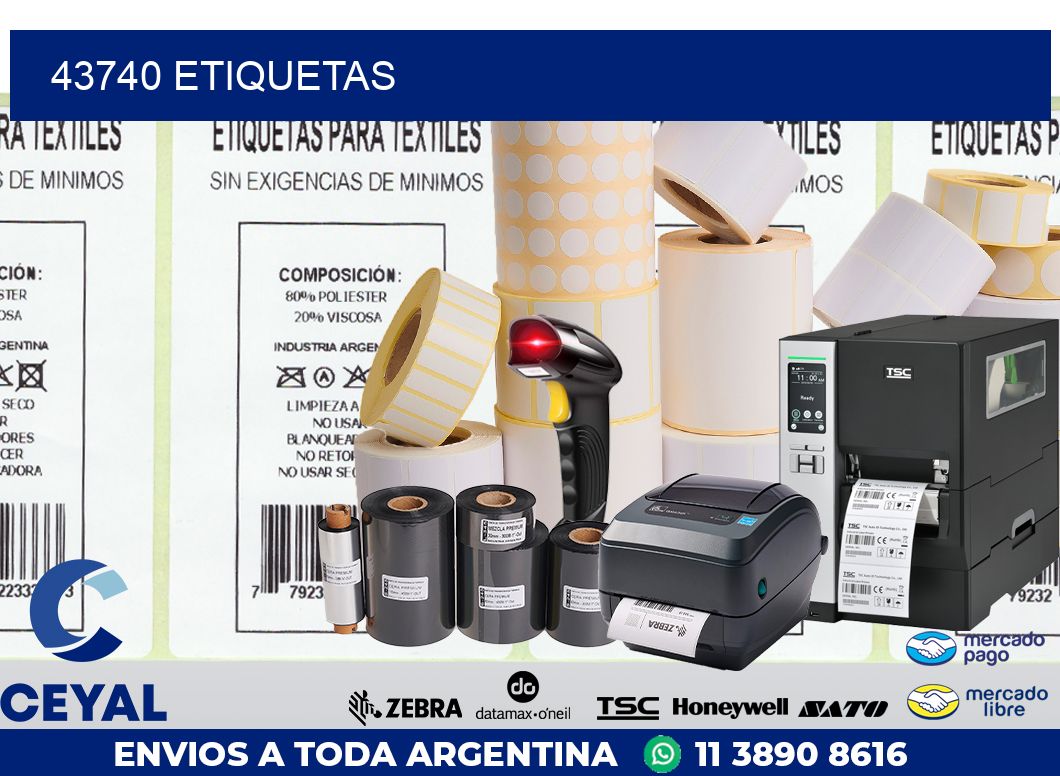 43740 ETIQUETAS