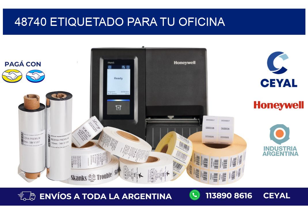 48740 ETIQUETADO PARA TU OFICINA