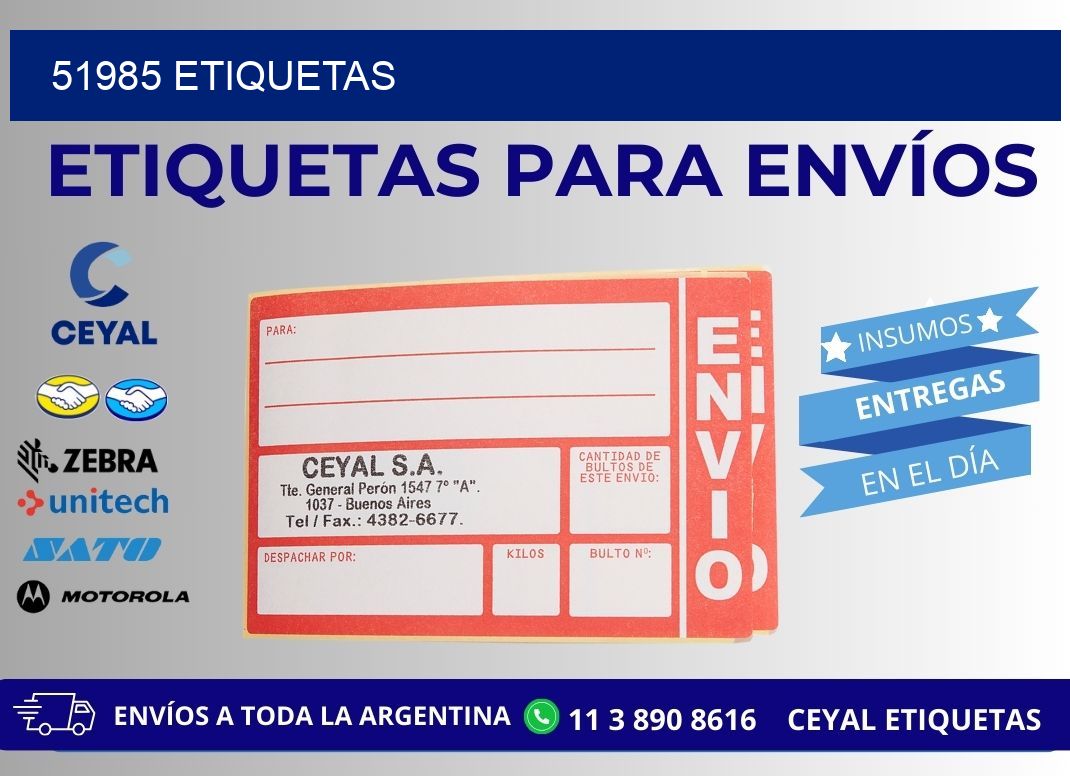 51985 ETIQUETAS