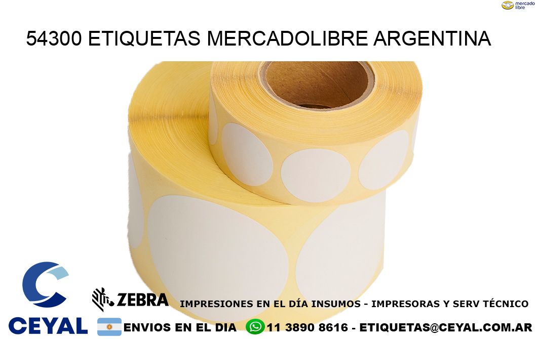 54300 ETIQUETAS MERCADOLIBRE ARGENTINA